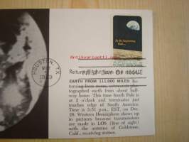 Return Flight from the Moon, 1969, USA, ensipäiväkuori, FDC. Katso myös muut kohteeni, mm. noin 1 200 erilaista amerikkalaista ensipäiväkuorta 1920-luvulta