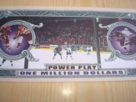 2002 Jääkiekko NHL Ice Hockey 1 000 000 Dollarin kuriosaseteli, hieno.