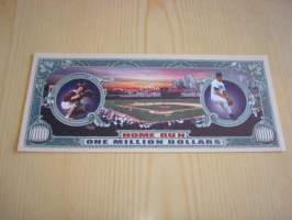 2002 Baseball 1 000 000 Dollarin kuriosaseteli, hieno.