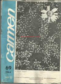 Carmen  1964 nr 69 / ansiomerkkejä, joulujuhla, harrastuksia, palkittu tupakka-aski, Hunter savuke markkinoille,