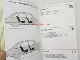 Renault 16 TS - Körning och skötsel -käyttö ja kunnossapito