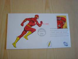 The Flash, DC Comics, 2006, USA, ensipäiväkuori, FDC, hieno. Katso myös muut kohteeni, mm. noin 1 200 erilaista amerikkalaista ensipäiväkuorta 1920-luvulta