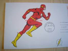 The Flash, DC Comics, 2006, USA, ensipäiväkuori, FDC, hieno. Katso myös muut kohteeni, mm. noin 1 200 erilaista amerikkalaista ensipäiväkuorta 1920-luvulta