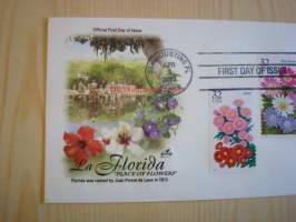 La Florida, Place of Flowers, 2013, USA, ensipäiväkuori, FDC, hieno. Katso myös muut kohteeni, mm. noin 1 200 erilaista amerikkalaista ensipäiväkuorta