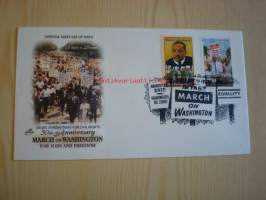 Martin Luther King Jr., 1963 March on Washington, 2005/2013, USA, ensipäiväkuori, FDC, hieno. Katso myös muut kohteeni, mm. noin 1 200 erilaista amerikkalaista