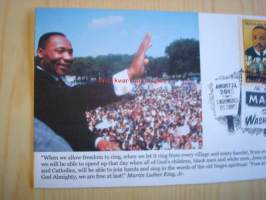 Martin Luther King Jr., 1963 March on Washington, 2013, USA, ensipäiväkuori, FDC, hieno, numeroitu 24/31. Katso myös muut kohteeni, mm. noin 1 200 erilaista