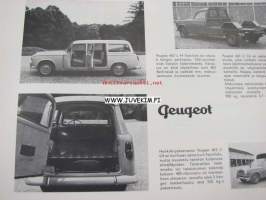 Peugeot yleisesite 1950-luku -myyntiesite