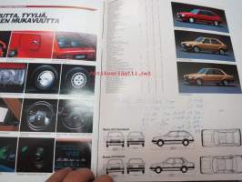 Mazda 323 Hatchback / Saloon 1983 -myyntiesite / sales brochure