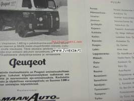 Peugeot yleisesite 1950-luku -myyntiesite