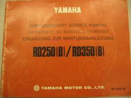 Yamaha RD250(B) RD350(B) Supplementary Service Manual (lisäys)huolto-ohjekirja