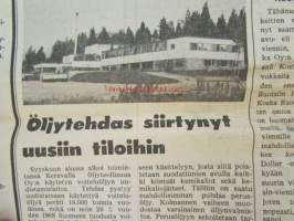 Koneviesti 1969 nr 18, sis. mm. seur. artikkelit / kuvat / mainokset; McCormick 634, Juolavehnän torjuntaKotimaisen Valmet traktoritehtaan avajaisjuhla,