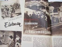 Elokuva-Aitta 1949 nr 22, elokuva Maria Candelaria, esittelyssä Orpopojan valssi, elokuvan sirkusromantiikkaa, koko sivun mainos Katupeilin takana, kumpi parempi