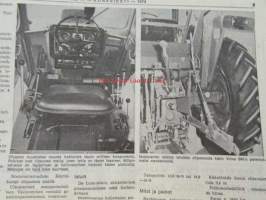 Koneviesti 1974 nr 11, sis. mm. seur. artikkelit / kuvat / mainokset; Täydennys Volvon Traktorisarjaan Malli T 500, 103 Lehmän parsipihatto,