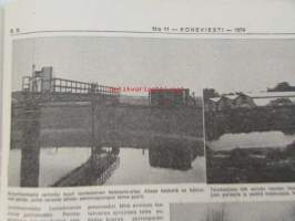 Koneviesti 1974 nr 11, sis. mm. seur. artikkelit / kuvat / mainokset; Täydennys Volvon Traktorisarjaan Malli T 500, 103 Lehmän parsipihatto,