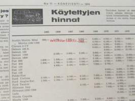 Koneviesti 1974 nr 11, sis. mm. seur. artikkelit / kuvat / mainokset; Täydennys Volvon Traktorisarjaan Malli T 500, 103 Lehmän parsipihatto,