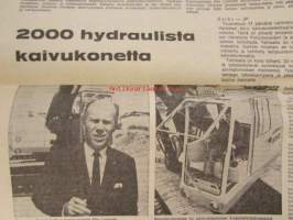 Koneviesti 1974 nr 11, sis. mm. seur. artikkelit / kuvat / mainokset; Täydennys Volvon Traktorisarjaan Malli T 500, 103 Lehmän parsipihatto,