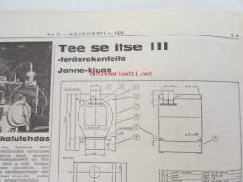 Koneviesti 1974 nr 11, sis. mm. seur. artikkelit / kuvat / mainokset; Täydennys Volvon Traktorisarjaan Malli T 500, 103 Lehmän parsipihatto,