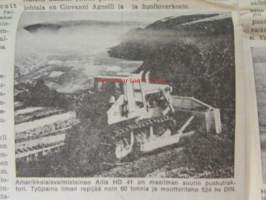 Koneviesti 1974 nr 3, sis. mm. seur. artikkelit / kuvat / mainokset; Salaojitus tehokkaan viljelyn perusta, RAI maatalousnäyttely 1974, Kokeilussa Homelite 350,