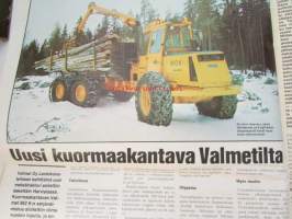 Koneviesti 1974 nr 3, sis. mm. seur. artikkelit / kuvat / mainokset; Salaojitus tehokkaan viljelyn perusta, RAI maatalousnäyttely 1974, Kokeilussa Homelite 350,