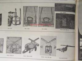 Koneviesti 1974 nr 7, sis. mm. seur. artikkelit / kuvat / mainokset; Perunan istutusta Lüneburgin nummella, Taarup BS 1500, Perunarehujauhe uusi tuote - monta