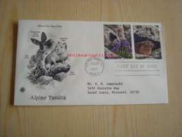 5 erilaista Alpine Tundra eläinaihesta ensipäiväkuorta, 2007, USA, FDC, 10 erilaista postimerkkiä. Katso myös muut kohteeni, mm. noin 1 200 erilaista