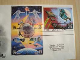 Space Fantacy, 1993, USA, ensipäiväkuori, FDC. Katso myös muut kohteeni, mm. noin 1 200 erilaista amerikkalaista ensipäiväkuorta 1920-luvulta 2000-luvulle.