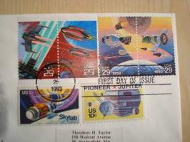 Space Fantacy, 1993, USA, ensipäiväkuori, FDC. Katso myös muut kohteeni, mm. noin 1 200 erilaista amerikkalaista ensipäiväkuorta 1920-luvulta 2000-luvulle.
