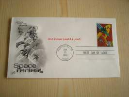 5 erilaista Space Fantacy, 1993, USA, ensipäiväkuorta, FDC. Katso myös muut kohteeni, mm. noin 1 200 erilaista amerikkalaista ensipäiväkuorta 1920-luvulta