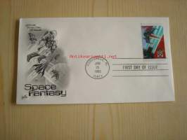 5 erilaista Space Fantacy, 1993, USA, ensipäiväkuorta, FDC. Katso myös muut kohteeni, mm. noin 1 200 erilaista amerikkalaista ensipäiväkuorta 1920-luvulta