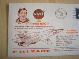 NASA F-111 Tact, 1974, USA, ensipäiväkuori, FDC. Katso myös muut kohteeni, mm. noin 1 200 erilaista amerikkalaista ensipäiväkuorta 1920-luvulta 2000-luvulle.