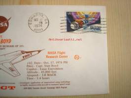 NASA F-111 Tact, 1974, USA, ensipäiväkuori, FDC. Katso myös muut kohteeni, mm. noin 1 200 erilaista amerikkalaista ensipäiväkuorta 1920-luvulta 2000-luvulle.