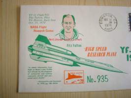 NASA YF-12, 1974, USA, ensipäiväkuori, FDC. Katso myös muut kohteeni, mm. noin 1 200 erilaista amerikkalaista ensipäiväkuorta 1920-luvulta 2000-luvulle.