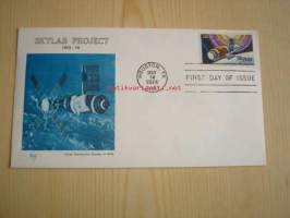 NASA, Skylab Project, 1974, USA, ensipäiväkuori, FDC. Katso myös muut kohteeni, mm. noin 1 200 erilaista amerikkalaista ensipäiväkuorta 1920-luvulta 2000-luvulle.