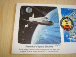 American Space Shuttle, 1981, USA, ensipäiväkuori, FDC. Katso myös muut kohteeni, mm. noin 1 200 erilaista amerikkalaista ensipäiväkuorta 1920-luvulta 2000-luvulle.