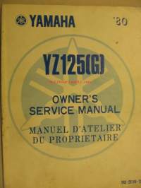 Yamaha YZ125(G) Owner´s service manual huolto-ohjekirja