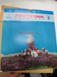 Scots Pictorial Calendar 1959 (in colour) unused with envelope -&quot;skottilainen maisema&quot; seinäkalenteri, käyttämätön, 2 viikon sivut, mukana alkuperäinen