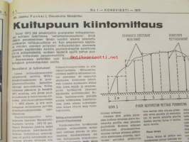 Koneviesti 1973 nr 1, sis. mm. seur. artikkelit / kuvat / mainokset;Esittelyssä Valmet 702 traktori, Lame-kylmäilmakuivuri, Vaihtoehtona pakettikuivuri, Testissä