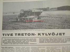 Koneviesti 1973 nr 15, sis. mm. seur. artikkelit / kuvat / mainokset; TUME HKL-300, Tive Treton- Kylvöjet, Bobcat - Navetan työmuurahainen, Norjalainen Tilatankki