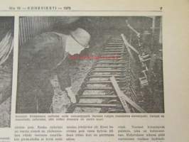 Koneviesti 1973 nr 15, sis. mm. seur. artikkelit / kuvat / mainokset; TUME HKL-300, Tive Treton- Kylvöjet, Bobcat - Navetan työmuurahainen, Norjalainen Tilatankki