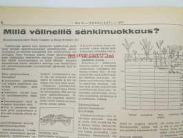 Koneviesti 1973 nr 15, sis. mm. seur. artikkelit / kuvat / mainokset; TUME HKL-300, Tive Treton- Kylvöjet, Bobcat - Navetan työmuurahainen, Norjalainen Tilatankki