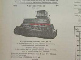 Koneviesti 1973 nr 15, sis. mm. seur. artikkelit / kuvat / mainokset; TUME HKL-300, Tive Treton- Kylvöjet, Bobcat - Navetan työmuurahainen, Norjalainen Tilatankki
