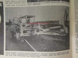 Koneviesti 1973 nr 15, sis. mm. seur. artikkelit / kuvat / mainokset; TUME HKL-300, Tive Treton- Kylvöjet, Bobcat - Navetan työmuurahainen, Norjalainen Tilatankki