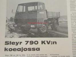Koneviesti 1973 nr 15, sis. mm. seur. artikkelit / kuvat / mainokset; TUME HKL-300, Tive Treton- Kylvöjet, Bobcat - Navetan työmuurahainen, Norjalainen Tilatankki
