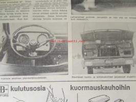 Koneviesti 1973 nr 15, sis. mm. seur. artikkelit / kuvat / mainokset; TUME HKL-300, Tive Treton- Kylvöjet, Bobcat - Navetan työmuurahainen, Norjalainen Tilatankki