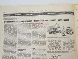Koneviesti 1973 nr 18, sis. mm. seur. artikkelit / kuvat / mainokset; Fiat 126 - Todellinen pikkuauto, Multausvaunu pelolla - Saparo-vaunu - Tive-Lietevaunu -