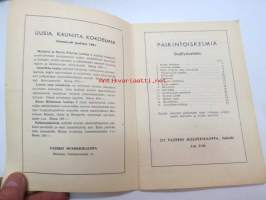Fazer 1951 suuri iskelmäkilpailu -Palkintoiskelmiä -nuottijulkaisu