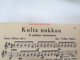 Fazer 1951 suuri iskelmäkilpailu -Palkintoiskelmiä -nuottijulkaisu