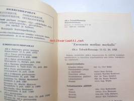 Suomen autoklubi - Taloudellisuusajo 11-12.10.1958 järjestelytoimikunnan opaskirjanen + ilmoittautumislomake