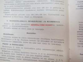 Suomen autoklubi - Taloudellisuusajo 11-12.10.1958 järjestelytoimikunnan opaskirjanen + ilmoittautumislomake