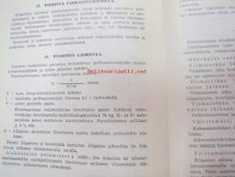 Suomen autoklubi - Taloudellisuusajo 11-12.10.1958 järjestelytoimikunnan opaskirjanen + ilmoittautumislomake